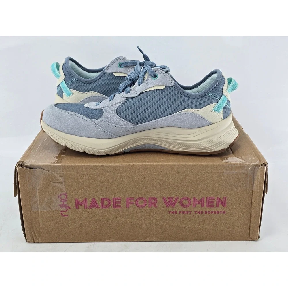 Ryka Upside TR Trail Running Shoes Womens 9.5W Citadel Blue J5719M1400 -VG‎